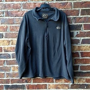 Drake grey fleece zip pullover